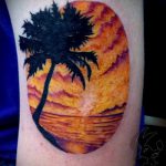 тату закат солнца - фото классной готовой татуировки от 14072016 8