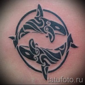 тату кит классная работа - фото вариант готовой татуировки от 14072016 38