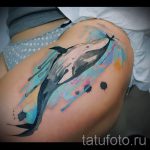 тату кит классная работа - фото вариант готовой татуировки от 14072016 94