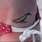 тату кит на бедре - фото вариант готовой татуировки от 14072016 1