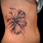 тату лилия цветок - фото пример татуировки от 13072016 2
