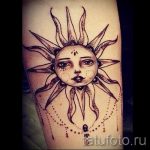 тату лучи солнца - фото классной готовой татуировки от 14072016 1