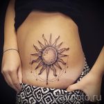 тату лучи солнца - фото классной готовой татуировки от 14072016 2