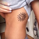 тату месяц и солнце - фото классной готовой татуировки от 14072016 1