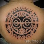 тату полинезия солнце - фото классной готовой татуировки от 14072016 1