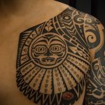 тату полинезия солнце - фото классной готовой татуировки от 14072016 5