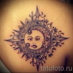тату солнце и луна - фото классной готовой татуировки от 14072016 1