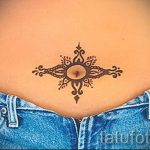 тату солнце на животе - фото классной готовой татуировки от 14072016 3
