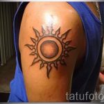 тату солнце на руке - фото классной готовой татуировки от 14072016 1