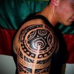 тату солнце на руке - фото классной готовой татуировки от 14072016 2