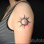 тату солнце на руке - фото классной готовой татуировки от 14072016 3