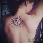тату солнце у девушек - фото классной готовой татуировки от 14072016 13