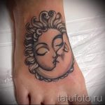 тату солнце у девушек - фото классной готовой татуировки от 14072016 6