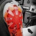 японское солнце тату - фото классной готовой татуировки от 14072016 1