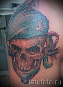 Airborne Aufklärungs Tätowierung - Foto Beispiel der Tätowierung 6006 tatufoto.ru