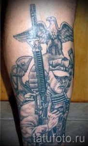 Airborne Special Forces Tätowierung - Foto Beispiel der Tätowierung 1010 tatufoto.ru