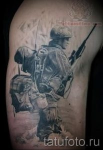 Airborne Special Forces Tätowierung - Foto Beispiel der Tätowierung 3012 tatufoto.ru