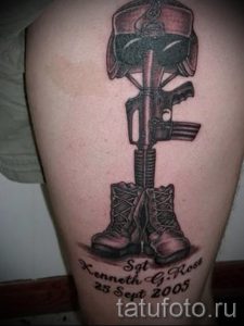 Airborne tattoo Special Forces - Photo exemplaire du tatouage 3026 tatufoto.ru