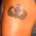 Airborne tattoo on his arm - Photo example of the tattoo 1021 tatufoto.ru