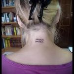 Aquarius tattoo on his neck - a photo - an example of the finished tattoo 01082016 2036 tatufoto.ru