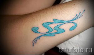 Aquarius tattoo watercolor - photo - an example of the finished tattoo 01082016 1038 tatufoto.ru