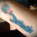 Aquarius tattoo watercolor - photo - an example of the finished tattoo 01082016 2039 tatufoto.ru