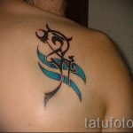 Aquarius Étoile Tattoo - photo - un exemple du tatouage fini 01082016 1001 tatufoto.ru