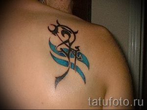 Aquarius Étoile Tattoo - photo - un exemple du tatouage fini 01082016 1001 tatufoto.ru