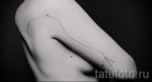 Aries constellation tattoo - photos of the finished tattoo on 02082016 2003 tatufoto.ru