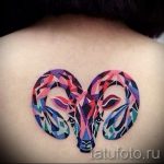 Aries tatouage aquarelle - photo du tatouage fini 02082016 1005 tatufoto.ru