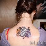 Aries tattoo for girls - a photo of the finished tattoo on 02082016 2015 tatufoto.ru