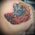 Aries tattoo - photos of the finished tattoo on 02082016 2013 tatufoto.ru
