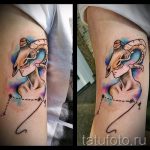 Aries tattoo watercolor - photo of the finished tattoo 02082016 1021 tatufoto.ru
