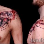 Aries tattoo watercolor - photo of the finished tattoo 02082016 2022 tatufoto.ru