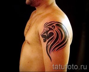 Bilder - Löwe Tribal Tattoo - ein Beispiel für einen Artikel über die Bedeutung der 1001 tatufoto.ru