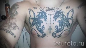 Foto - Tattoo-Twin Dragons - Option 1008 tatufoto.ru