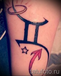 Foto - Tattoo-Zwillinge Engel und Dämon - Option 1009 tatufoto.ru