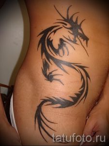 Foto - Tribal Tattoo Drachen - ein Beispiel für einen Artikel über die Bedeutung der 1012 tatufoto.ru