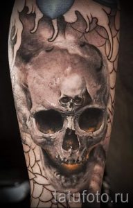 Foto - cool Schädel Tattoo - ein Beispiel 1011 tatufoto.ru