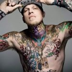 Foto - cool Tattoo auf seinem Hals - ein Beispiel 1025 tatufoto.ru