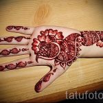 Hand Peacock mehendi auf - Fotos temporäre Henna-Tattoo 1008 tatufoto.ru