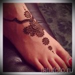 Henna-Muster auf ihrem Bein Photo - Optionen für temporäre Henna-Tattoo auf 05082016 2024 tatufoto.ru