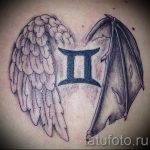 Photo - tatouage jumeaux Ange et démon option - 1018 tatufoto.ru