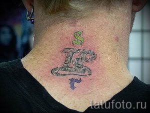 Photo - tatouage sur ses jumeaux cou - Option 1023 tatufoto.ru
