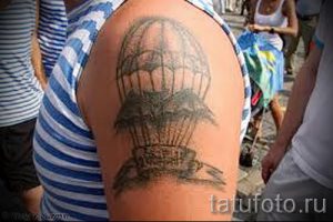 Tätowierung Airborne Fallschirmkappe - Foto Beispiel der Tätowierung 3041 tatufoto.ru