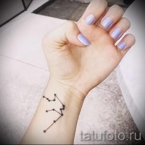 Wassermann Tattoo auf ihrem Handgelenk - ein Foto - ein Beispiel für die fertigen Tätowierung 01082016 1057 tatufoto.ru