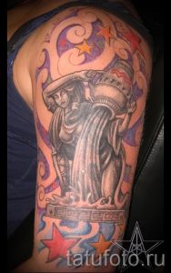 Wassermann Tattoo auf seinem Arm - Foto - ein Beispiel für die fertigen Tätowierung 01082016 1058 tatufoto.ru