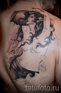 Wassermann Tattoos für Männer - Foto - ein Beispiel für die fertigen Tätowierung 01082016 1066 tatufoto.ru