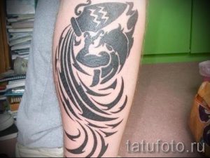 Wassermann Tätowierung auf seinem Unterarm - Foto - ein Beispiel für die fertigen Tätowierung 01082016 1053 tatufoto.ru