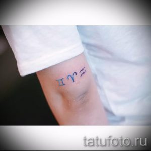 Widder Tattoo auf ihrem Handgelenk - ein Foto des fertigen Tätowierung 02082016 2053 tatufoto.ru